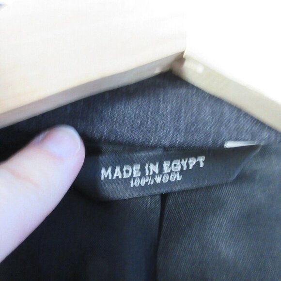 Banana Republic 100% Wool Tailored Fit Blazer Men 42 Long Grey Sport Coat 694 - Picture 3 of 16